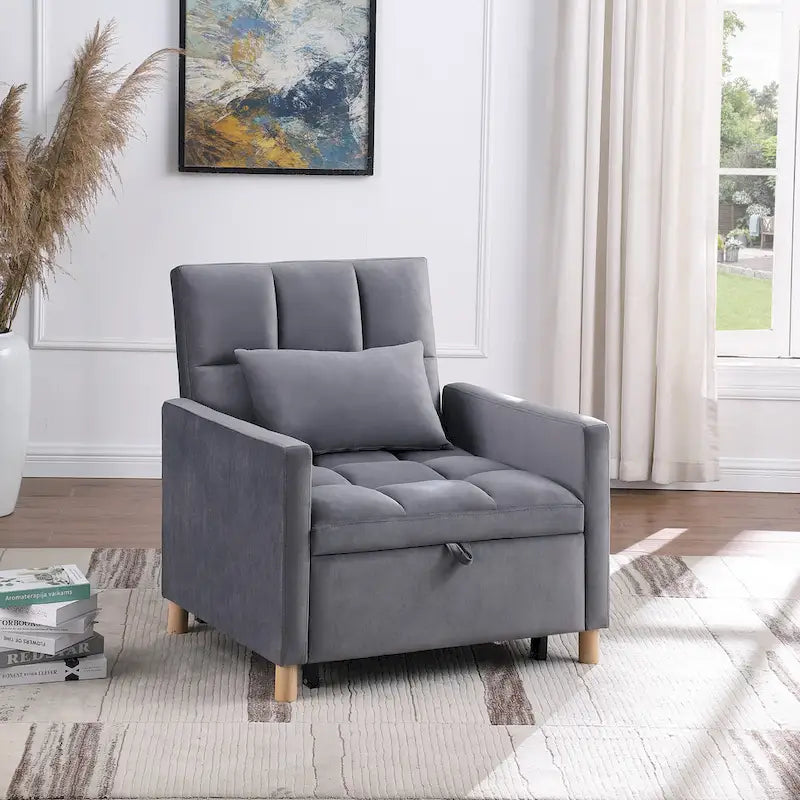Versatile Sleeper Chair with Removable Pillow 5