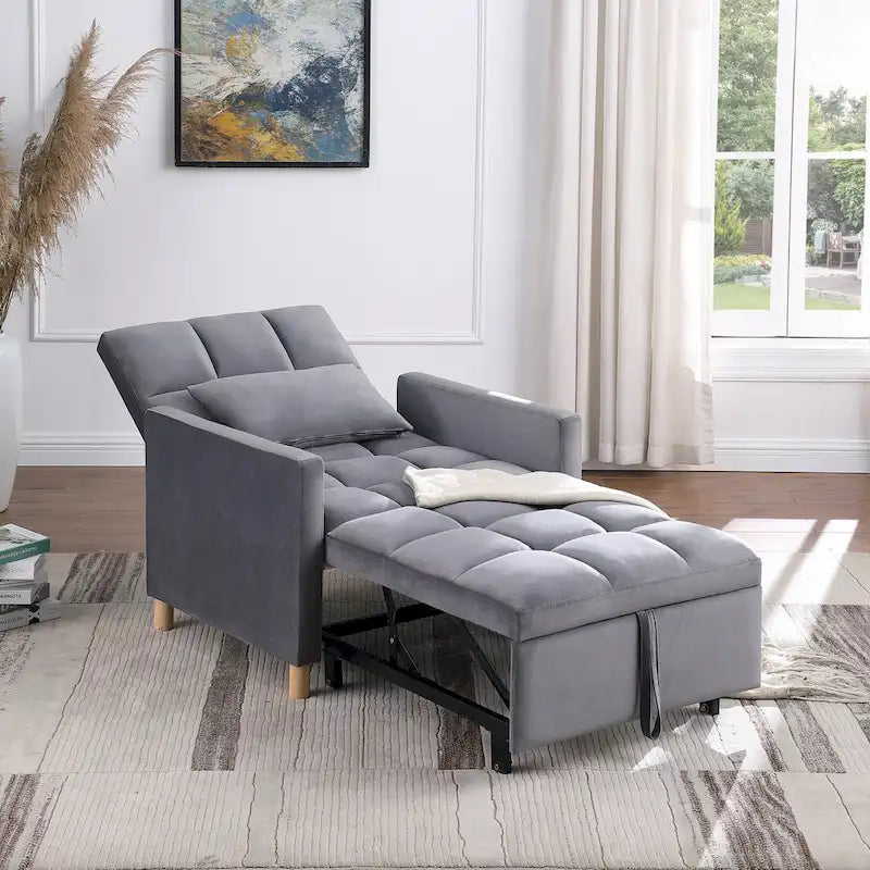 Versatile Sleeper Chair with Removable Pillow 6