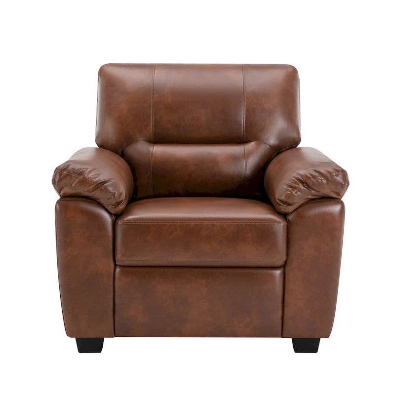 Modern Fort Faux Leather Accent Chairs for Living Room Upholstery 5