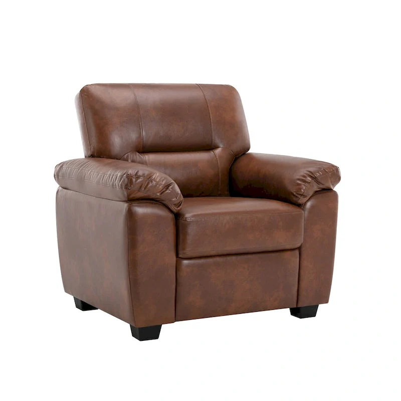 Modern Fort Faux Leather Accent Chairs for Living Room Upholstery 6