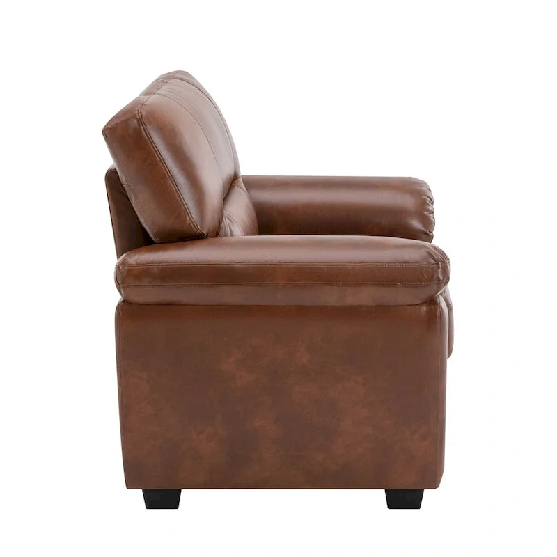 Modern Fort Faux Leather Accent Chairs for Living Room Upholstery 7