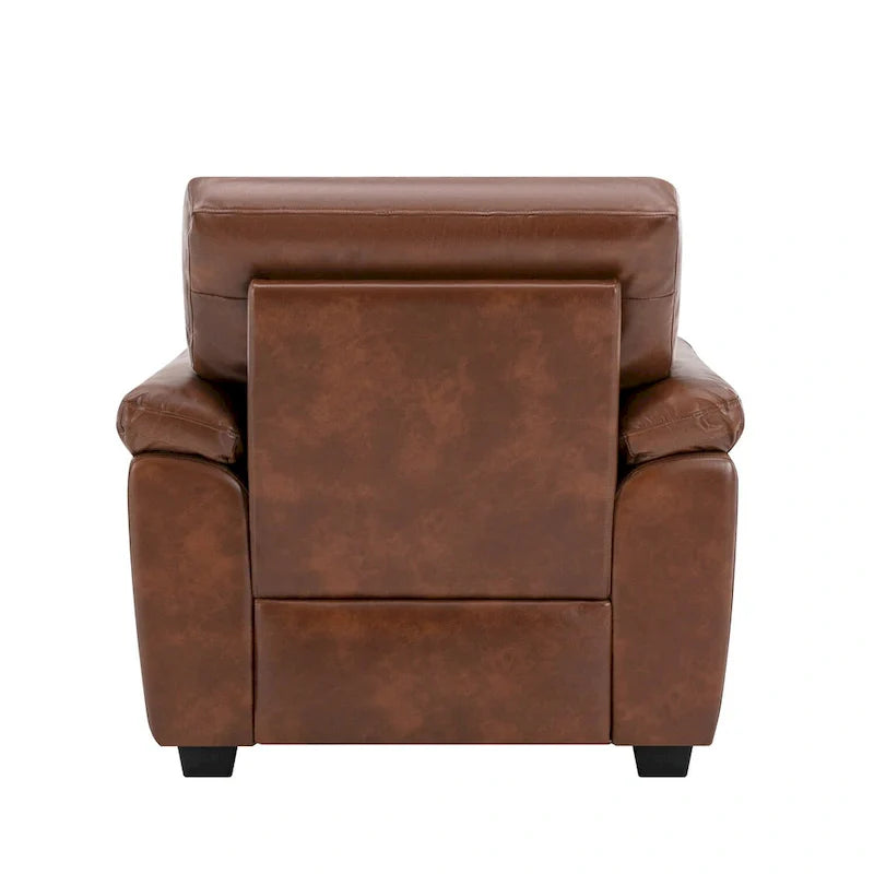Modern Fort Faux Leather Accent Chairs for Living Room Upholstery 8