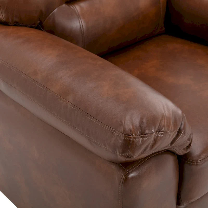 Modern Fort Faux Leather Accent Chairs for Living Room Upholstery 10