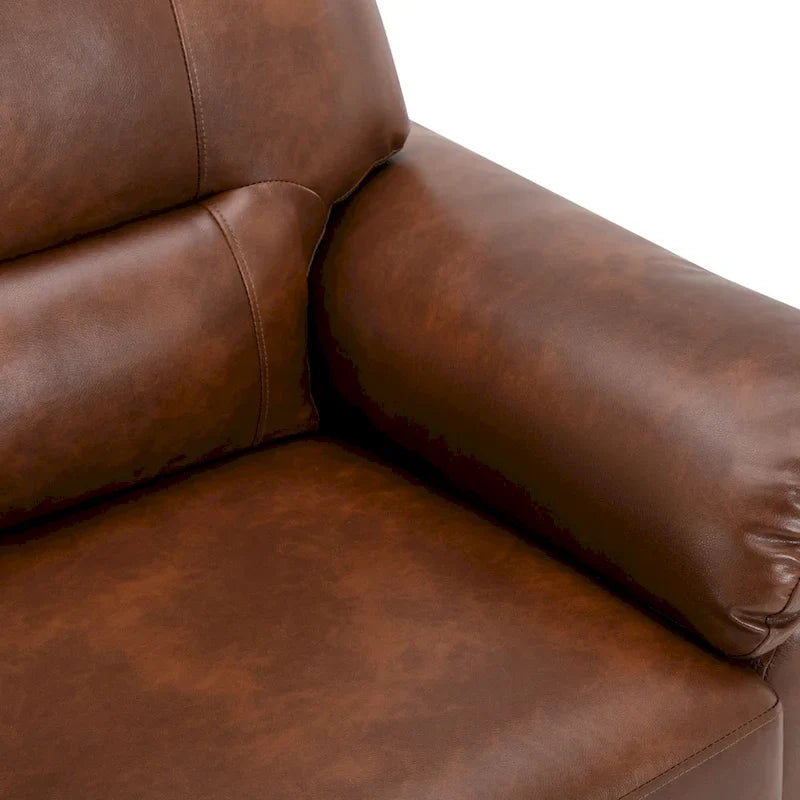 Modern Fort Faux Leather Accent Chairs for Living Room Upholstery 11