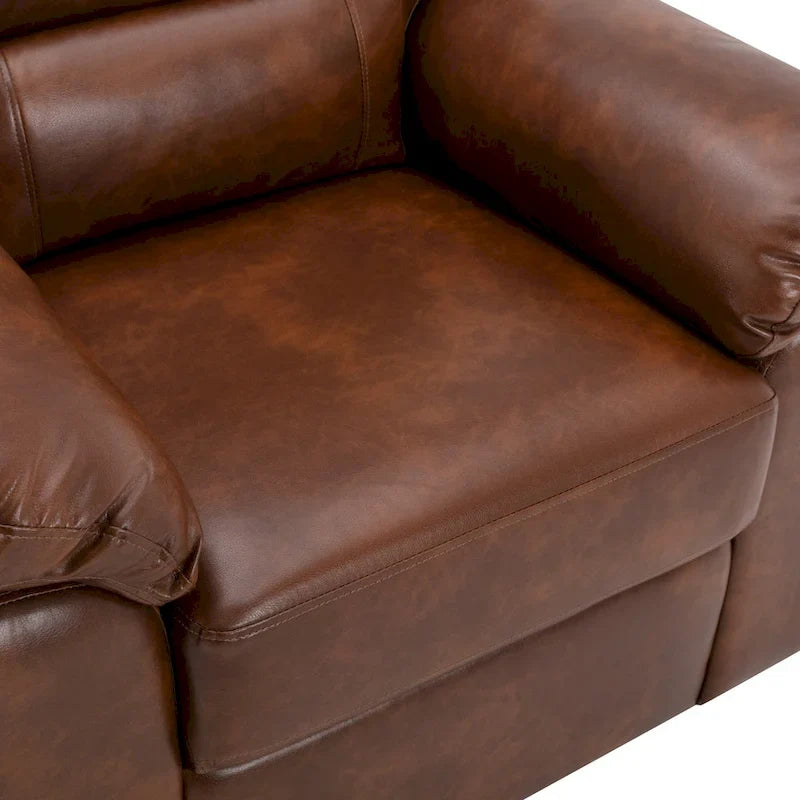 Modern Fort Faux Leather Accent Chairs for Living Room Upholstery 12
