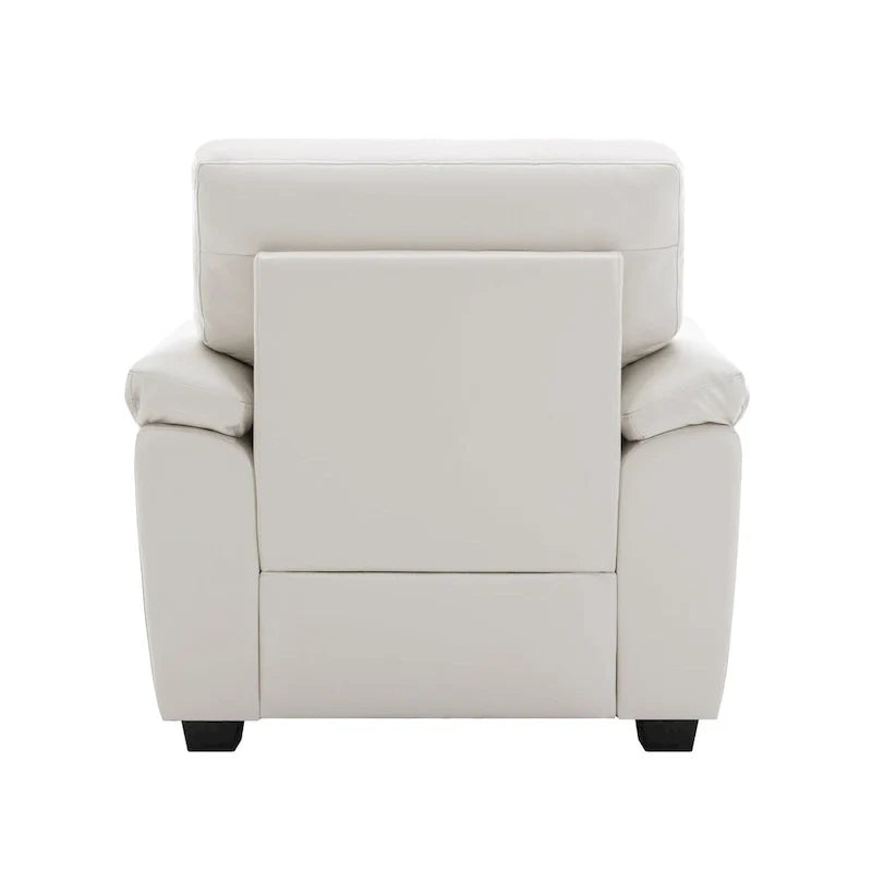 Modern Fort Faux Leather Accent Chairs for Living Room Upholstery 23
