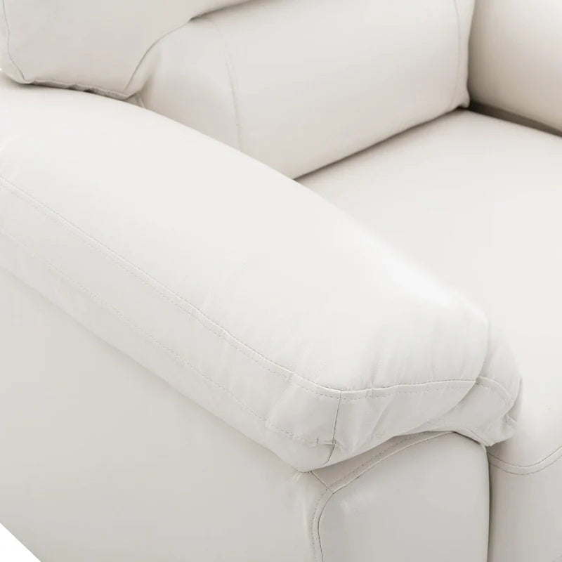 Modern Fort Faux Leather Accent Chairs for Living Room Upholstery 25