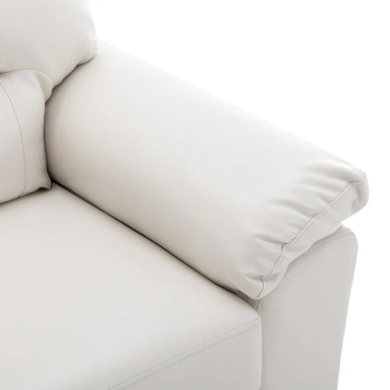 Modern Fort Faux Leather Accent Chairs for Living Room Upholstery 26
