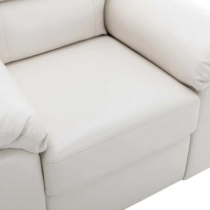 Modern Fort Faux Leather Accent Chairs for Living Room Upholstery 27