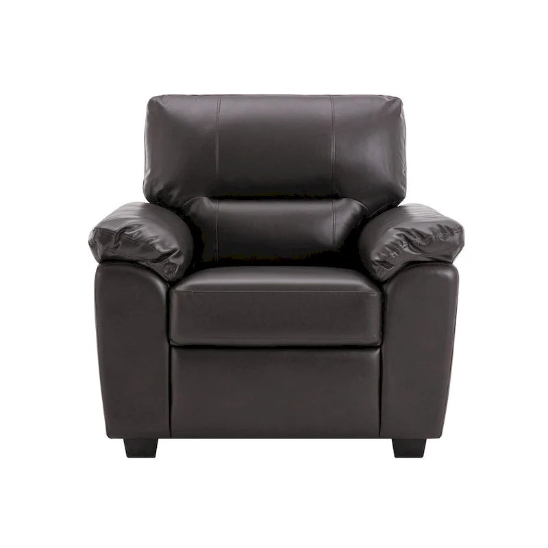 Modern Fort Faux Leather Accent Chairs for Living Room Upholstery 35