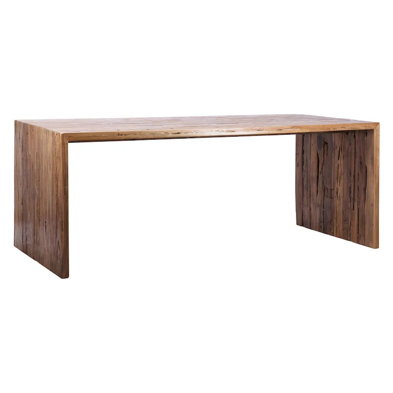 Camila 78-Inch Rectangular Dining Table Crafted from Reclaimed Teak with Waterfall Design 1