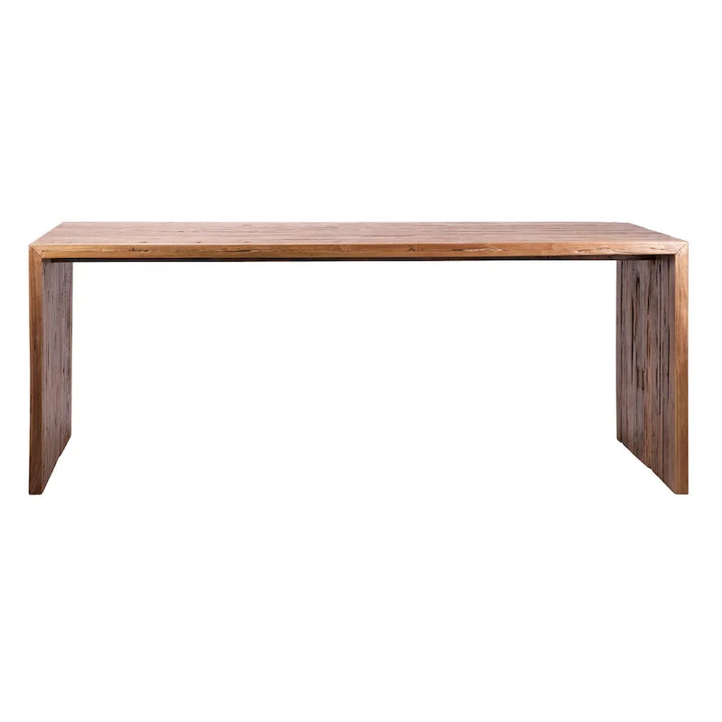 Camila 78-Inch Rectangular Dining Table Crafted from Reclaimed Teak with Waterfall Design 4