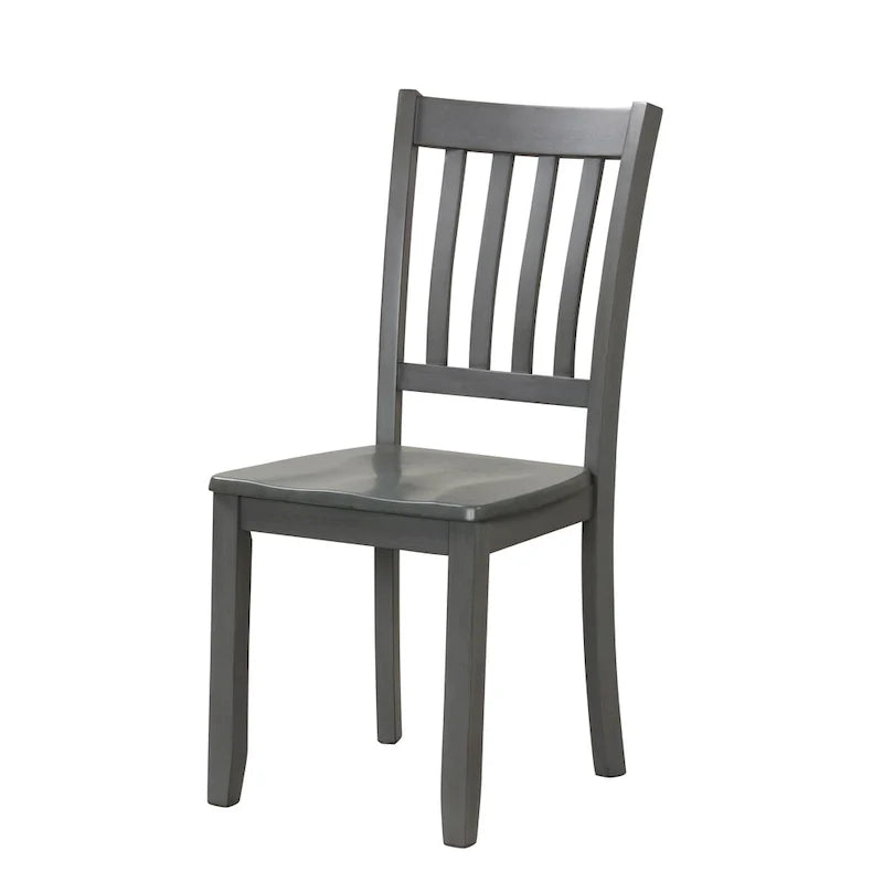 Denhour DH Basic Traditional Solid Wood 5-Piece Dining Set 18