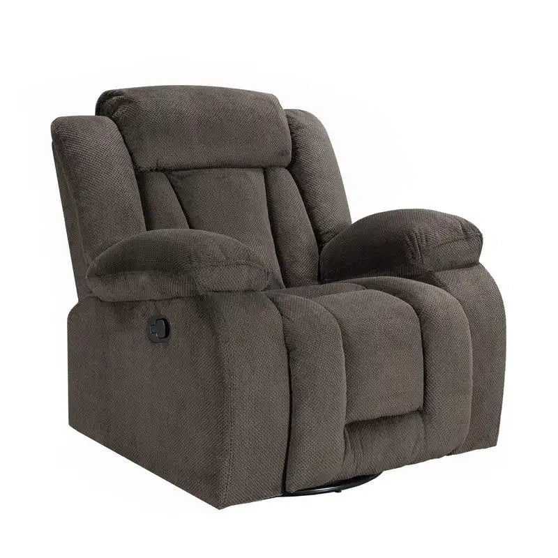 Upholstered Recliner with Rocking and Swiveling Features 7