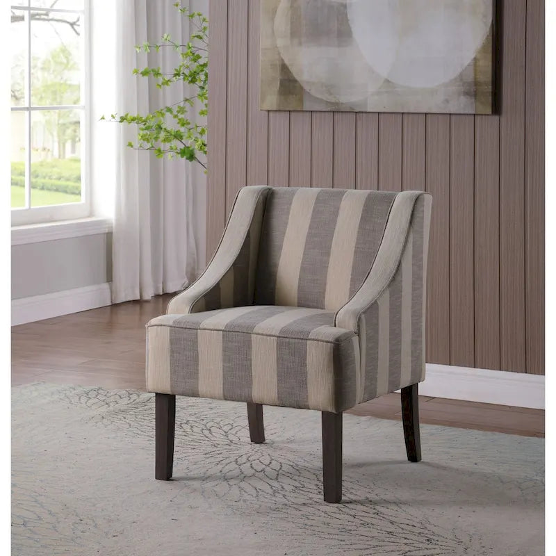 HomePop Classic Swoop Arm Accent Chair" can be rewritten as "HomePop Elegant Swoop Arm Accent Chair. 1
