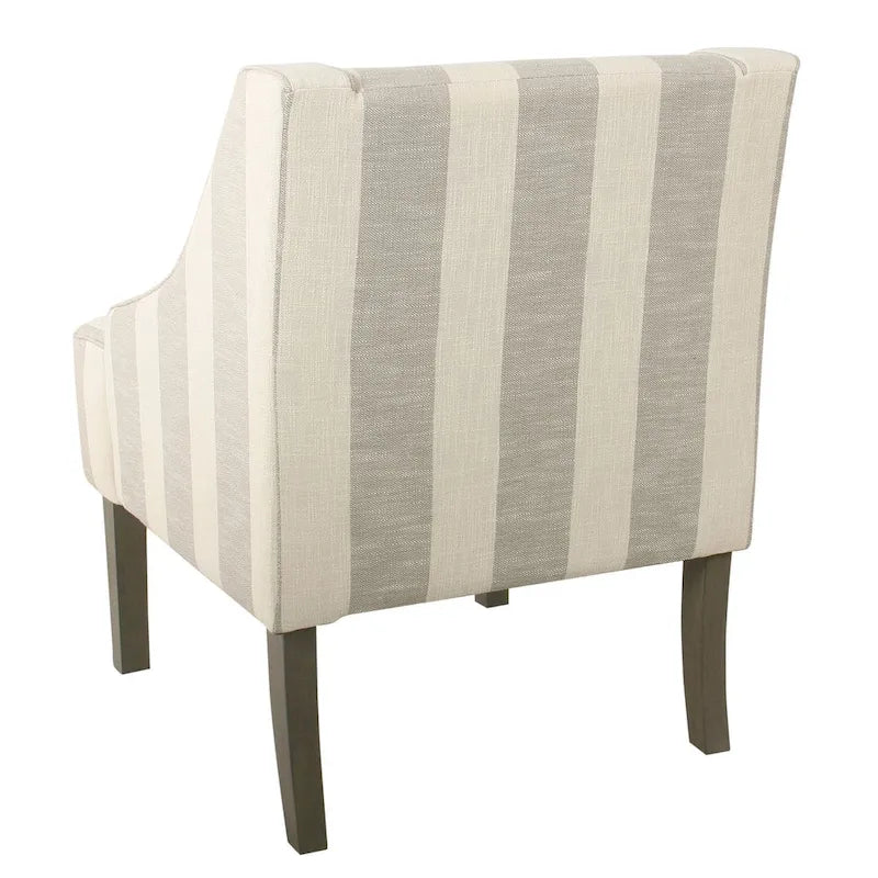 HomePop Classic Swoop Arm Accent Chair" can be rewritten as "HomePop Elegant Swoop Arm Accent Chair. 4