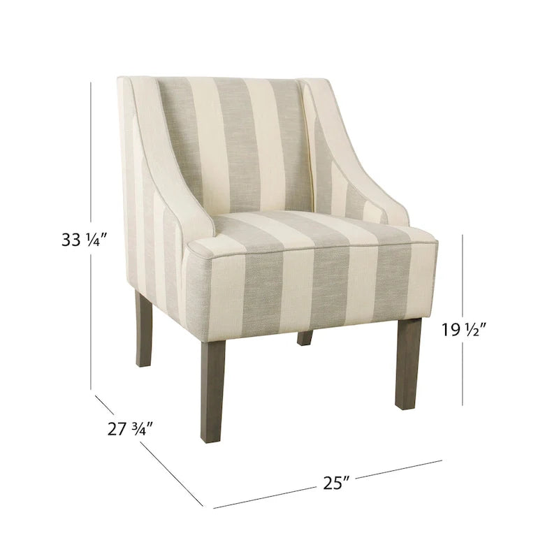 HomePop Classic Swoop Arm Accent Chair" can be rewritten as "HomePop Elegant Swoop Arm Accent Chair. 8
