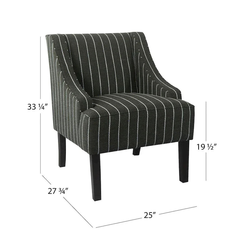 HomePop Classic Swoop Arm Accent Chair" can be rewritten as "HomePop Elegant Swoop Arm Accent Chair. 20