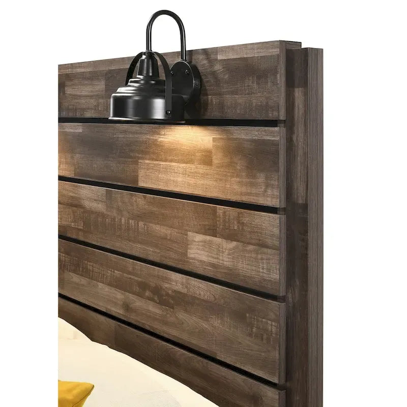 Edyth 3-Piece Brown Platform Bedroom Collection 11