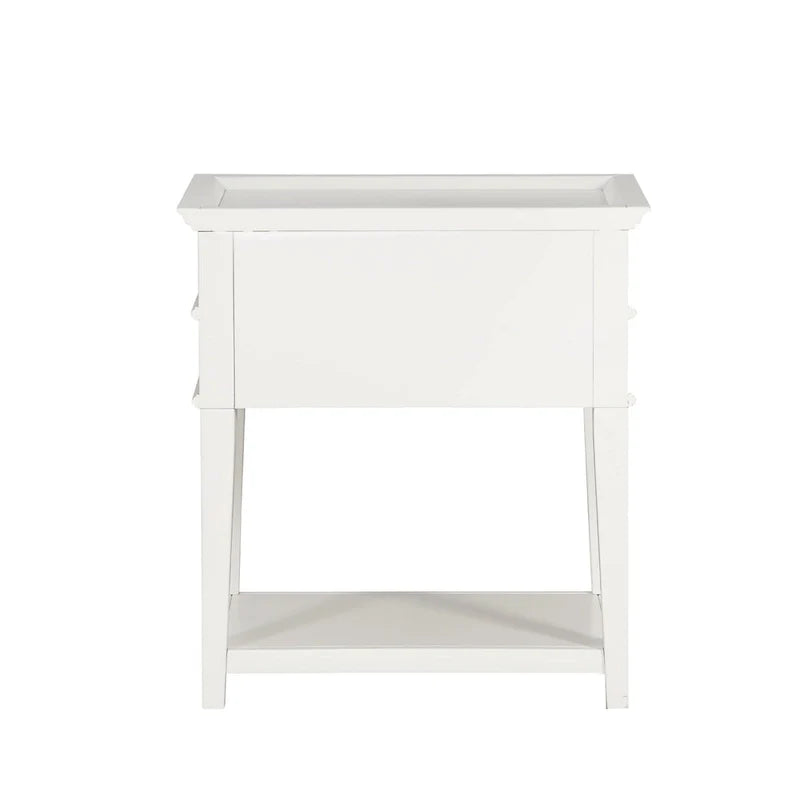 Greyson Living Collette Nightstand with 2-Drawer Tray Top 5