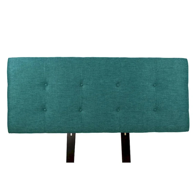 MJL Furniture Ali Key Largo Teal Upholstered Headboard with Button Tufting 2
