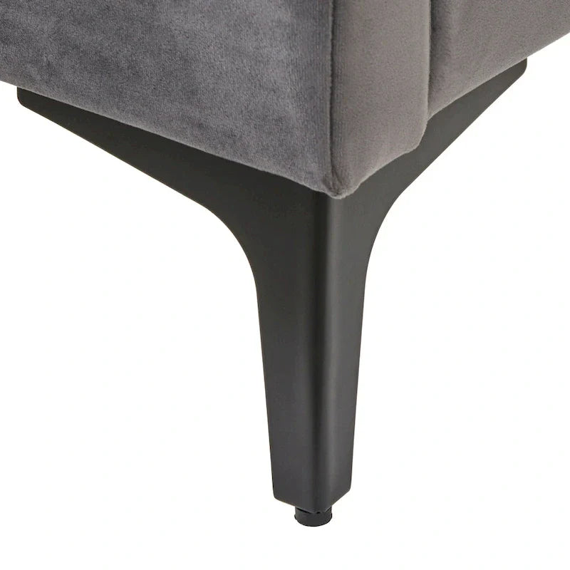Lifestorey Modern Queen Platform Bed with Stark Velvet Upholstery 6