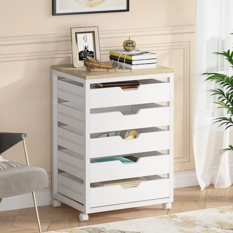 Wooden Storage Cabinet Organizer with 5 and 7 Drawer Options 45