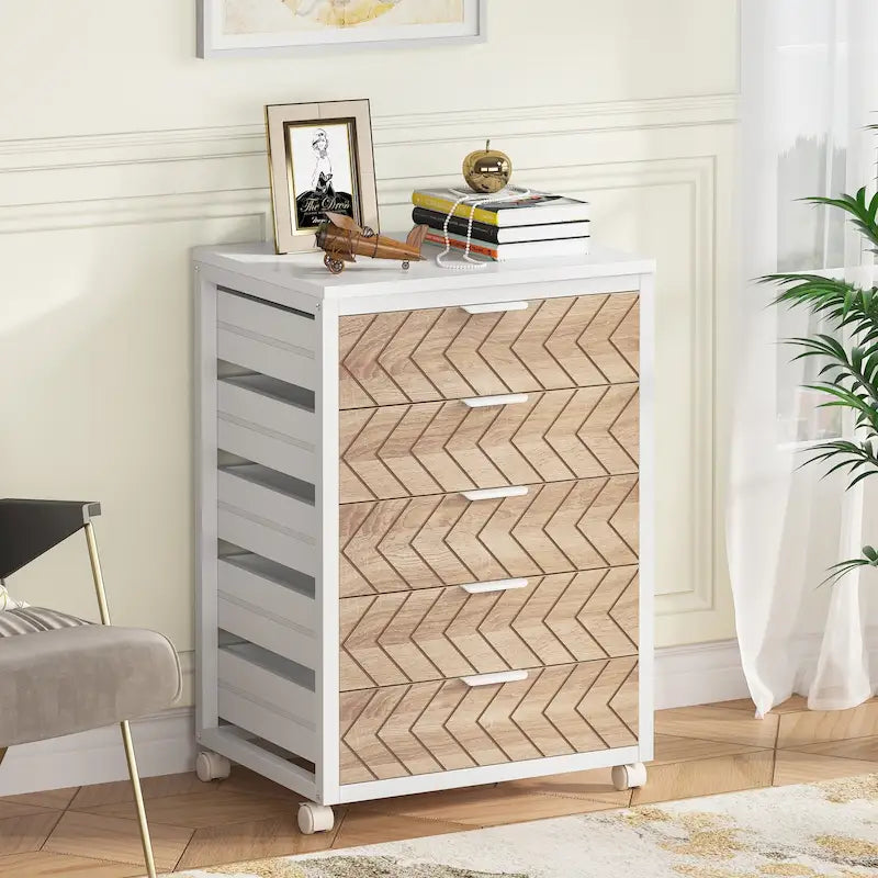 Wooden Storage Cabinet Organizer with 5 and 7 Drawer Options 49