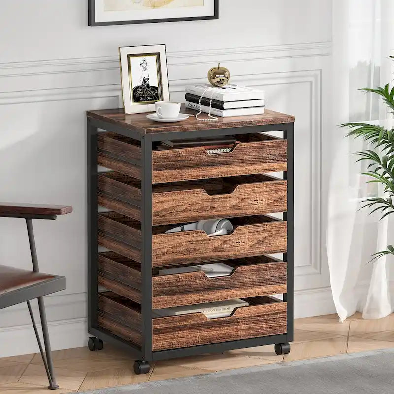 Wooden Storage Cabinet Organizer with 5 and 7 Drawer Options 1