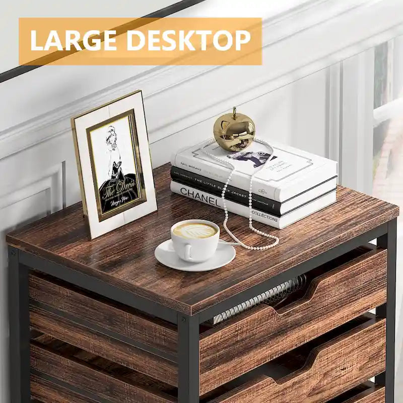 Wooden Storage Cabinet Organizer with 5 and 7 Drawer Options 6