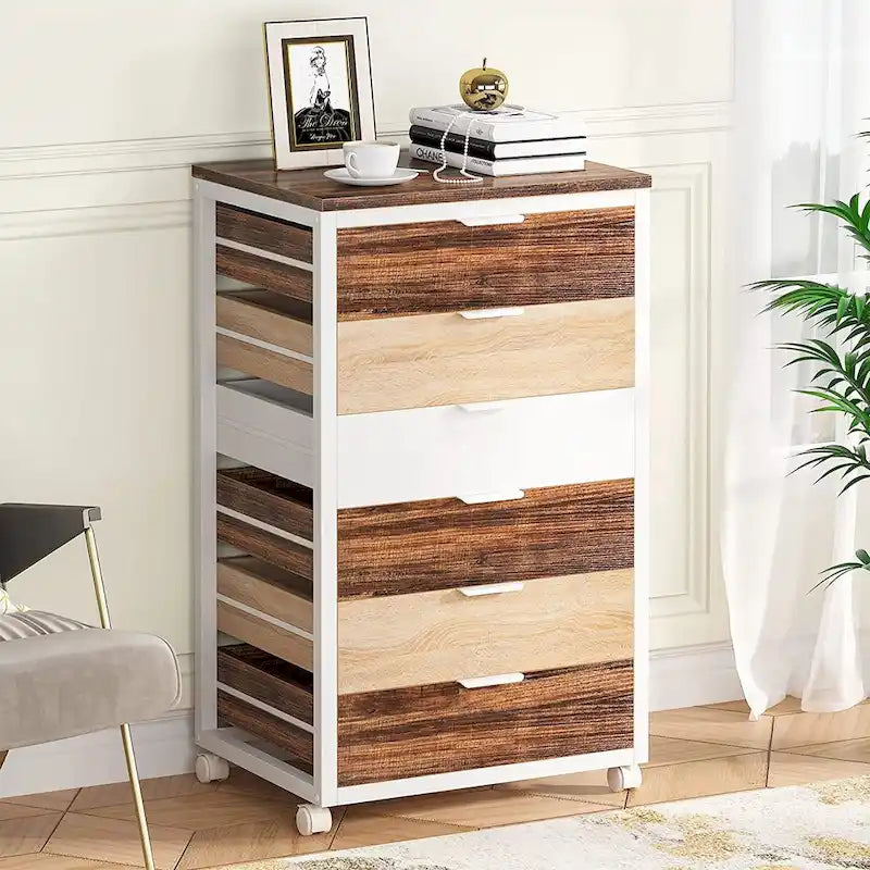 Wooden Storage Cabinet Organizer with 5 and 7 Drawer Options 9