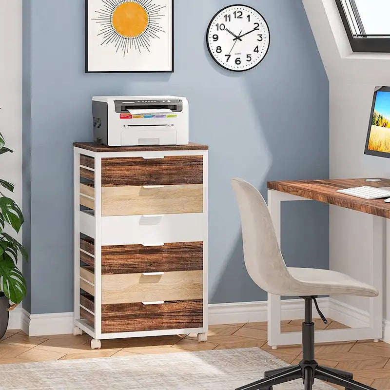 Wooden Storage Cabinet Organizer with 5 and 7 Drawer Options 10