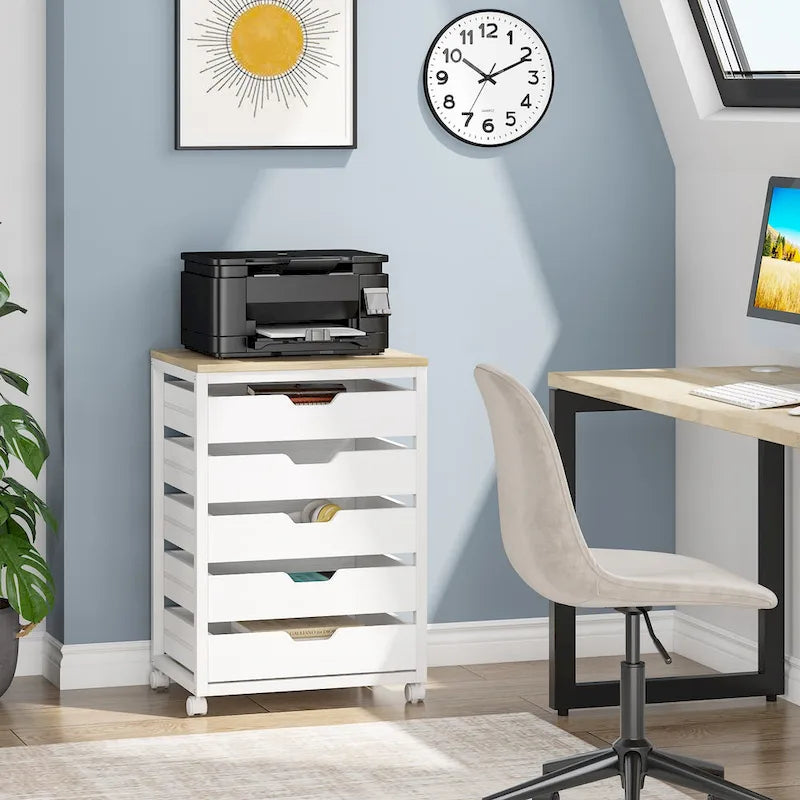 Wooden Storage Cabinet Organizer with 5 and 7 Drawer Options 17