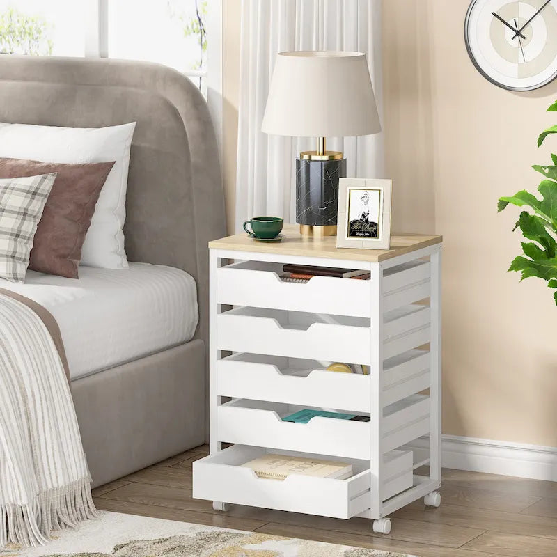 Wooden Storage Cabinet Organizer with 5 and 7 Drawer Options 19