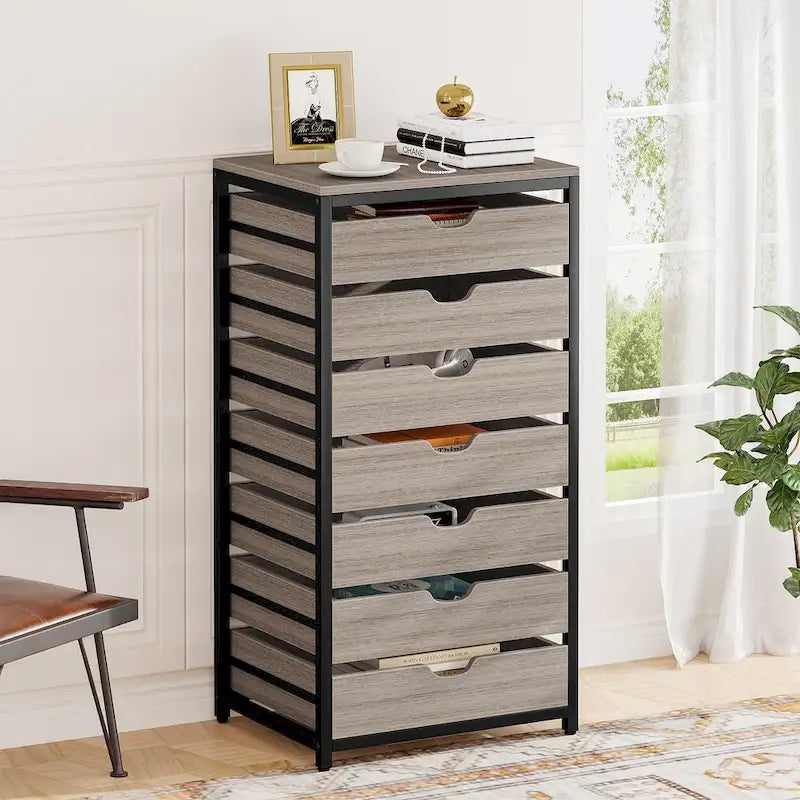 Wooden Storage Cabinet Organizer with 5 and 7 Drawer Options 23