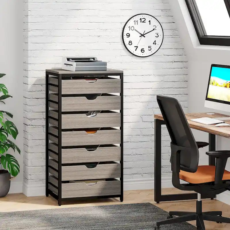 Wooden Storage Cabinet Organizer with 5 and 7 Drawer Options 24