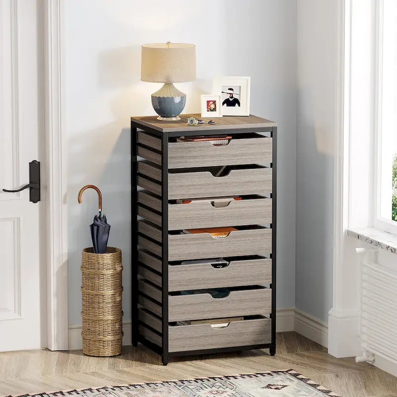 Wooden Storage Cabinet Organizer with 5 and 7 Drawer Options 26