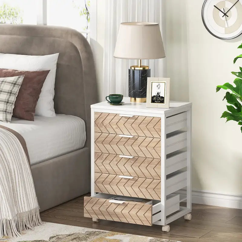 Wooden Storage Cabinet Organizer with 5 and 7 Drawer Options 33