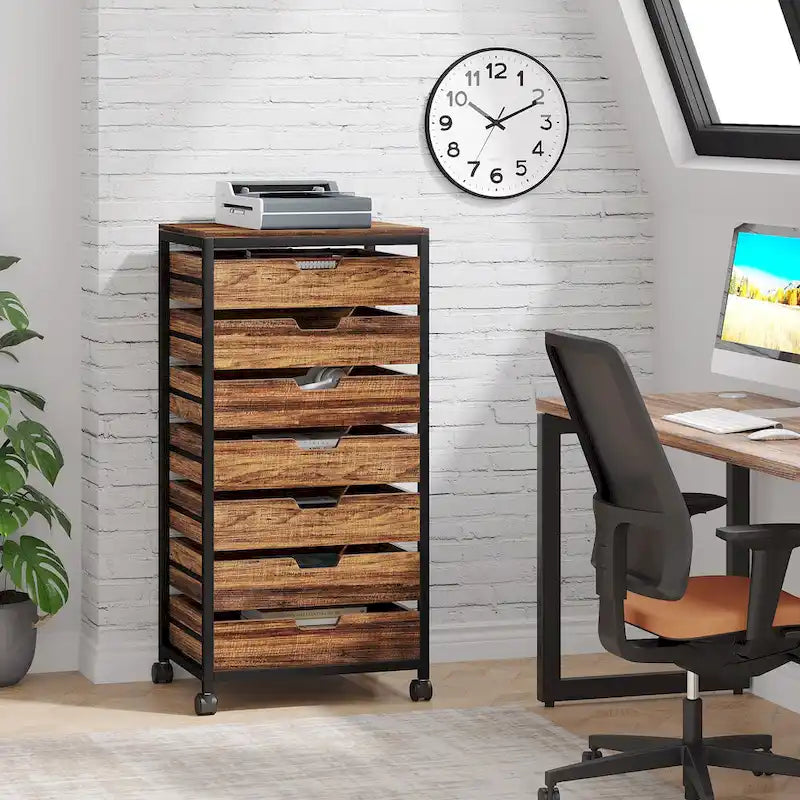 Wooden Storage Cabinet Organizer with 5 and 7 Drawer Options 38