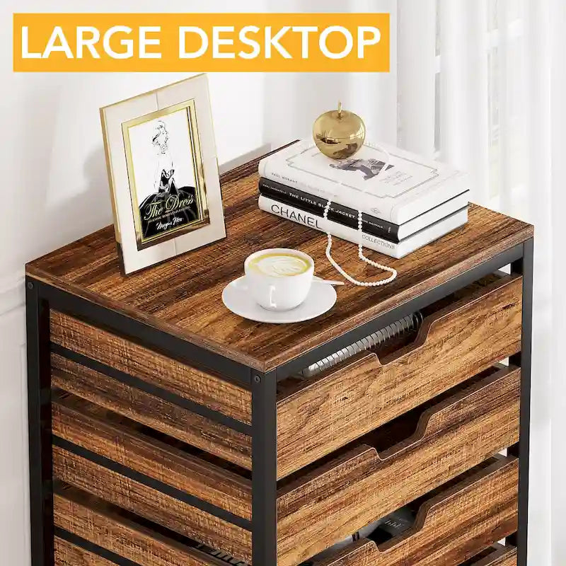 Wooden Storage Cabinet Organizer with 5 and 7 Drawer Options 41