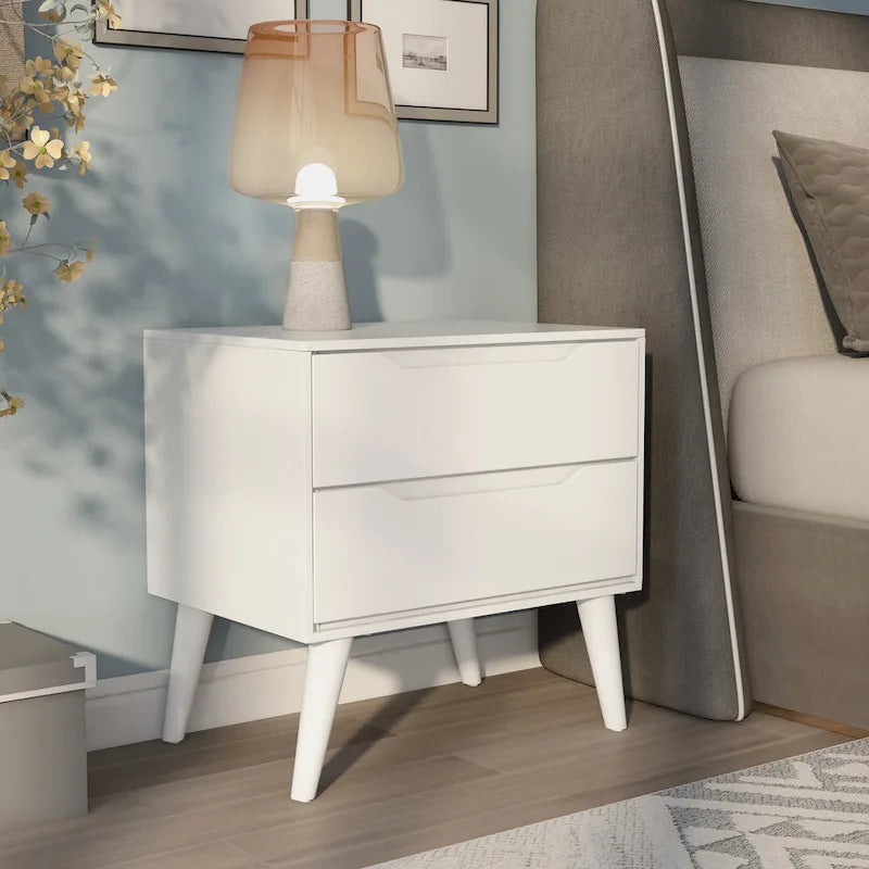 Carson Carrington Bodo Mid-Century Modern 2-Drawer Wooden Nightstand 5