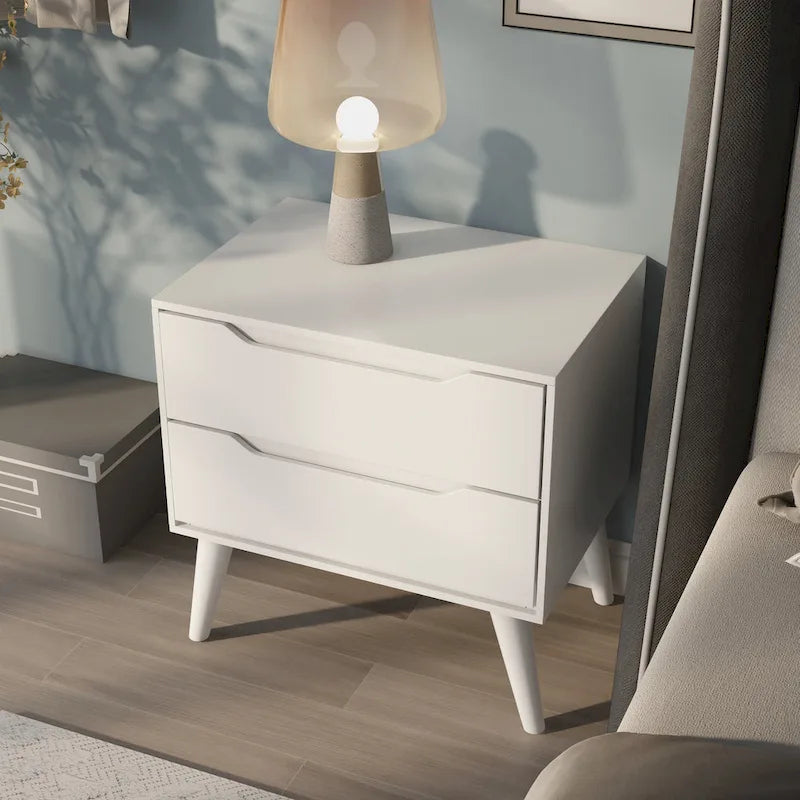 Carson Carrington Bodo Mid-Century Modern 2-Drawer Wooden Nightstand 6