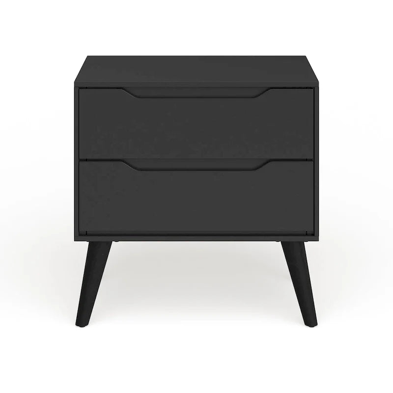 Carson Carrington Bodo Mid-Century Modern 2-Drawer Wooden Nightstand 14