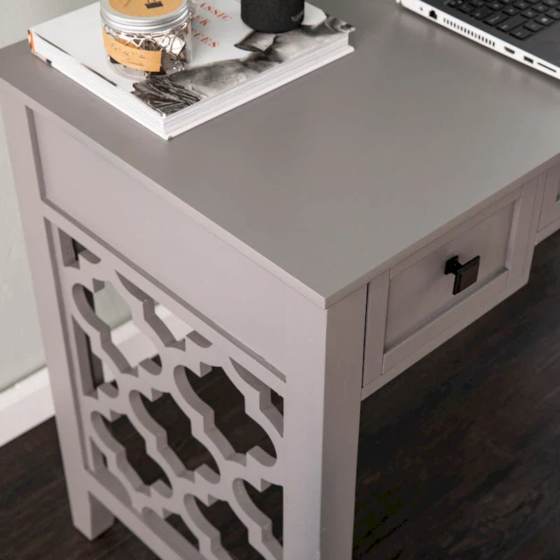 SEI Furniture Eden Writing Desk with Storage Solutions 2
