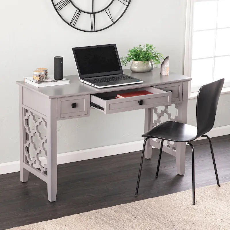 SEI Furniture Eden Writing Desk with Storage Solutions 3
