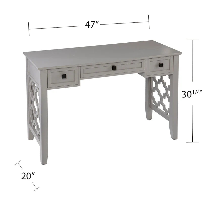 SEI Furniture Eden Writing Desk with Storage Solutions 10