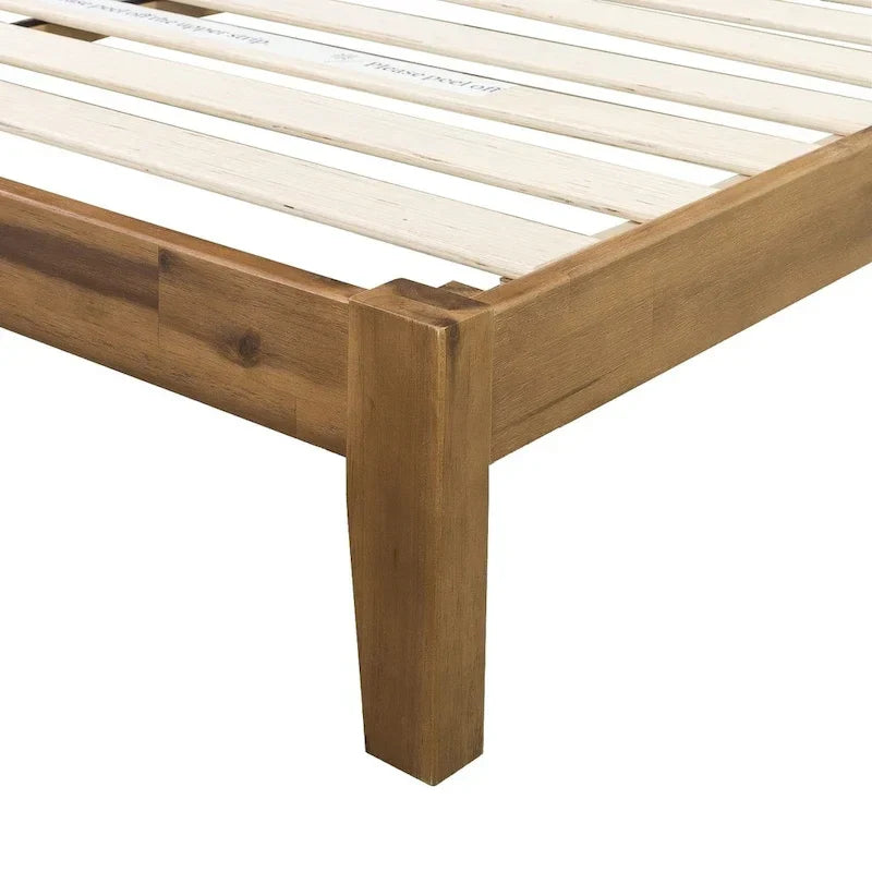 Carson Carrington Hjalta 10-Inch Mid-Century Wooden Platform Bed 2