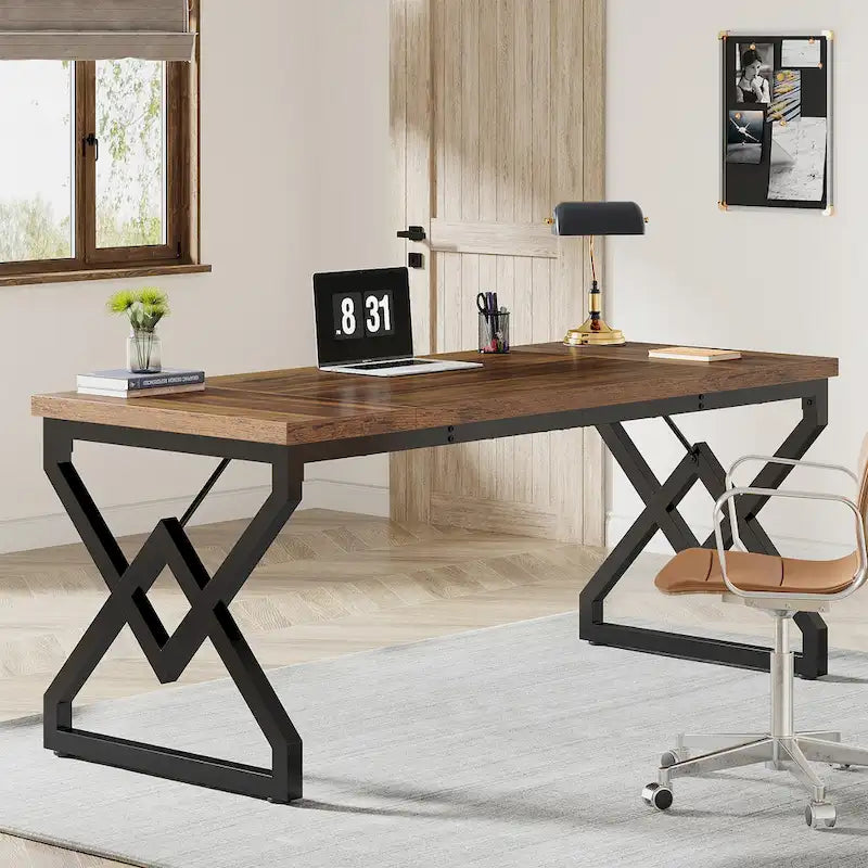 63-Inch Spacious Executive Desk for Home Office Use 1