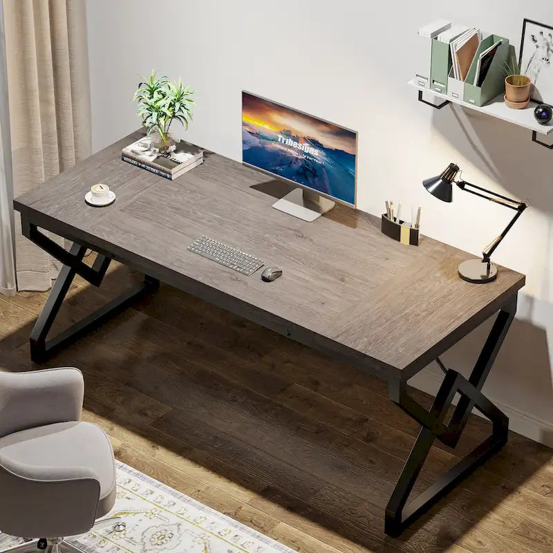 63-Inch Spacious Executive Desk for Home Office Use 10