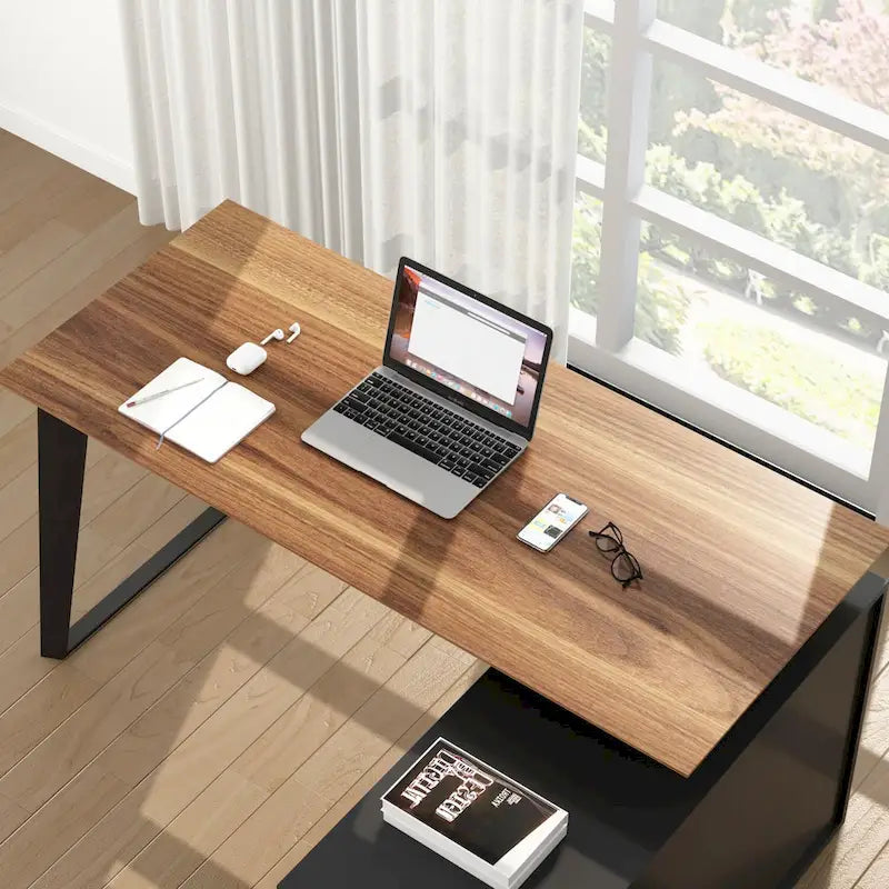 54.3-Inch Corner Computer Desk for Home Office with Drawers and Cabinet 33
